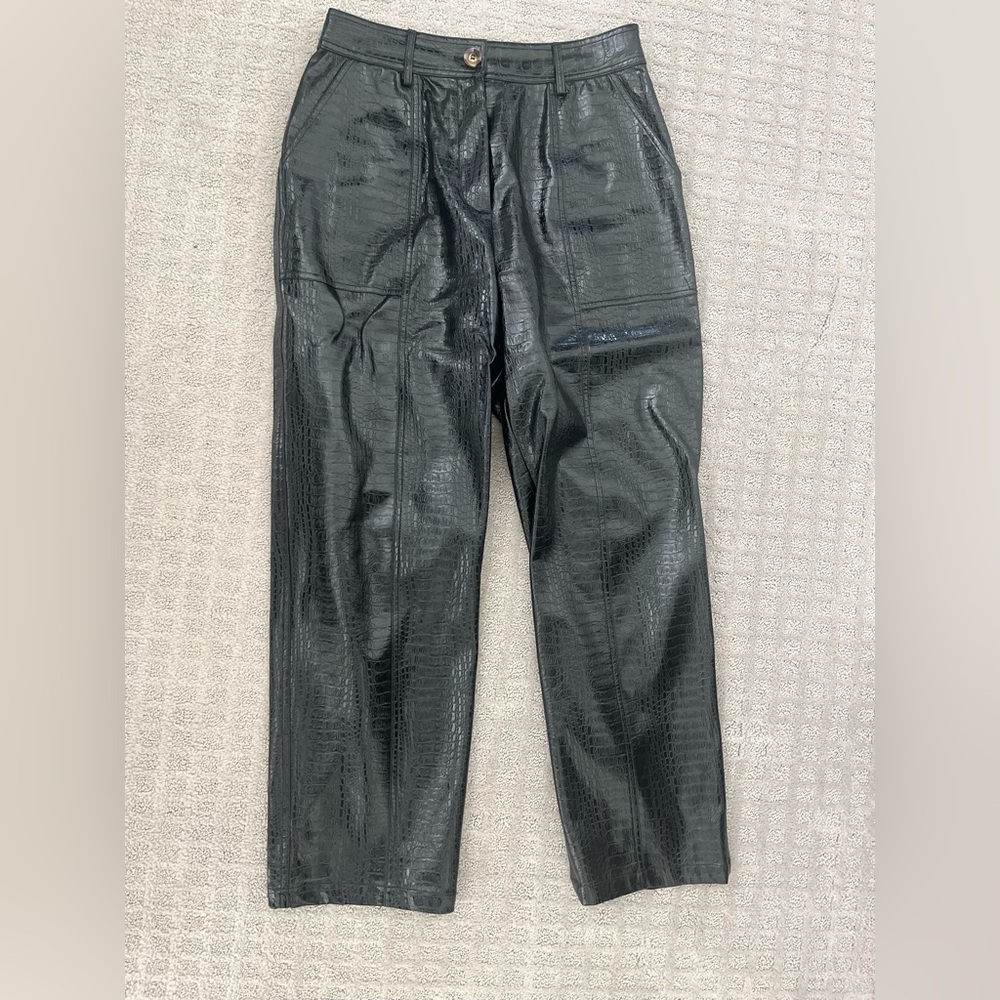 FRNCH PYRENEE FAUX LEATHER PANT - size Medium (worn once!)